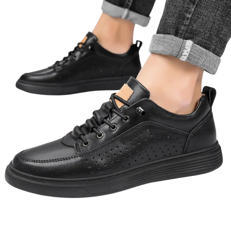 Cowhide Mesh, Durable & Breathable Men’s Fashion Sneakers