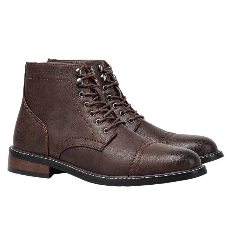 Vintage Men Boots Classic PU Leather Ankle Boots For Men
