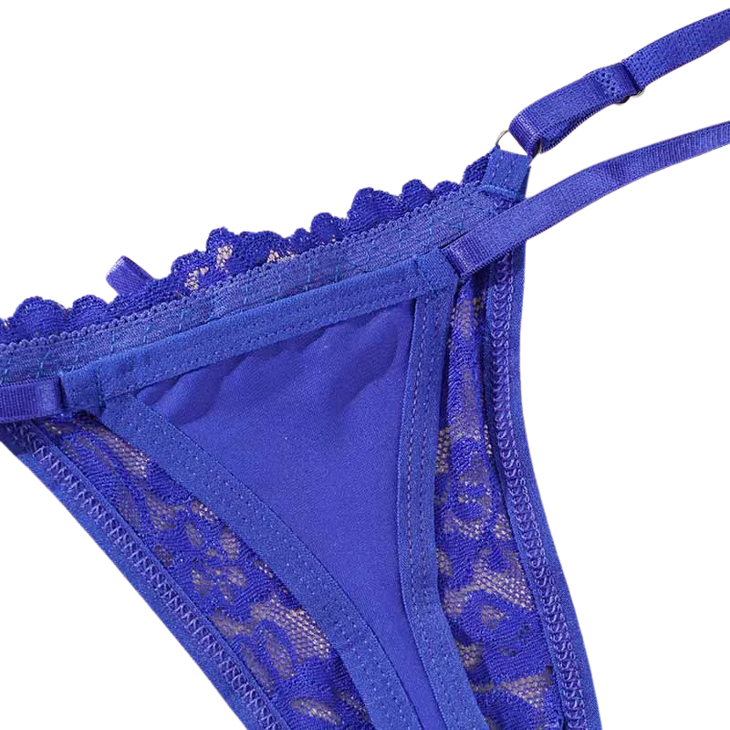 Sexy Lace Adjustable Thong Panties for Women Low Rise Briefs