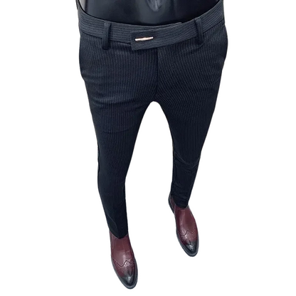 Casual Men's Slim Fit Korean Style Formal Workwear Trousers