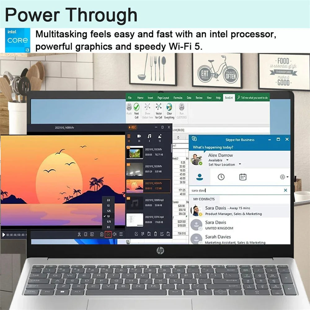 HP 15.6" Touch Laptop, i3-1215U, 64GB RAM, 2TB SSD, Silver