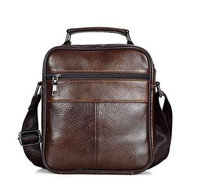 Genuine  Leather Messenger Bag for Business & iPad Tote