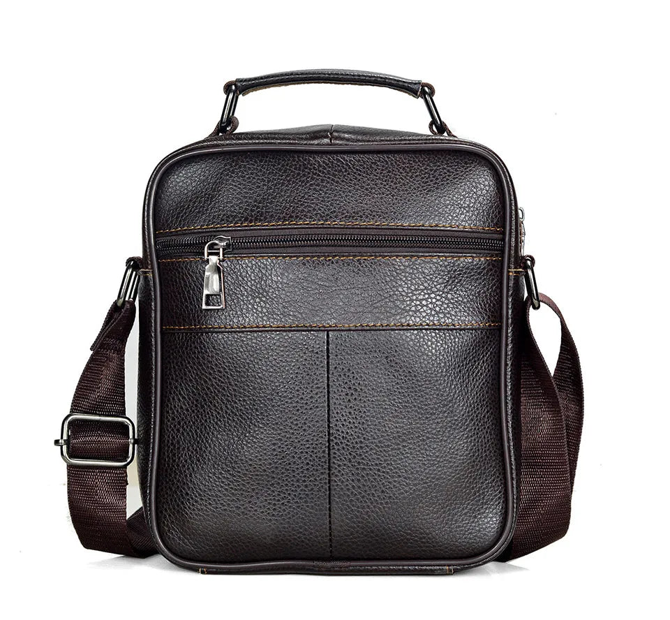 Genuine  Leather Messenger Bag for Business & iPad Tote