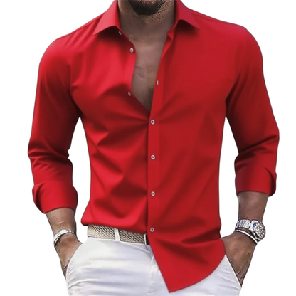 Men’s Stretch  Casual & Formal Long Sleeve Comfort Shirt