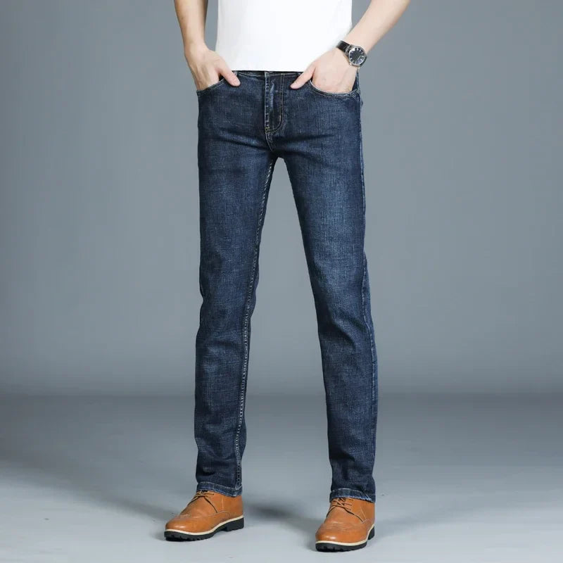 Casual & Stylish Men's Classic Straight Fit Ripped Denim Jeans