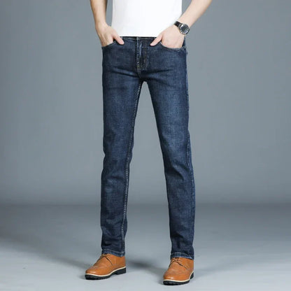 Casual & Stylish Men's Classic Straight Fit Ripped Denim Jeans