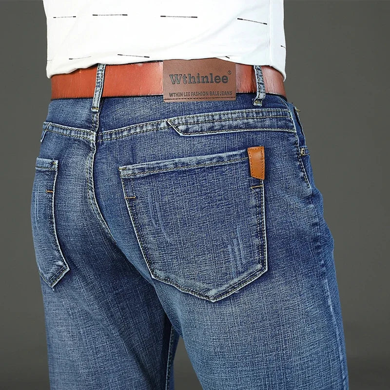 Casual & Stylish Men's Classic Straight Fit Ripped Denim Jeans