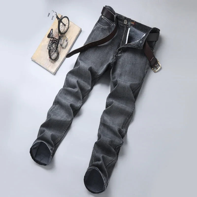 Casual & Stylish Men's Classic Straight Fit Ripped Denim Jeans