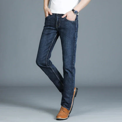 Casual & Stylish Men's Classic Straight Fit Ripped Denim Jeans