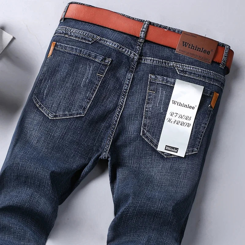 Casual & Stylish Men's Classic Straight Fit Ripped Denim Jeans