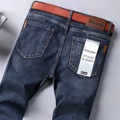 Casual & Stylish Men's Classic Straight Fit Ripped Denim Jeans