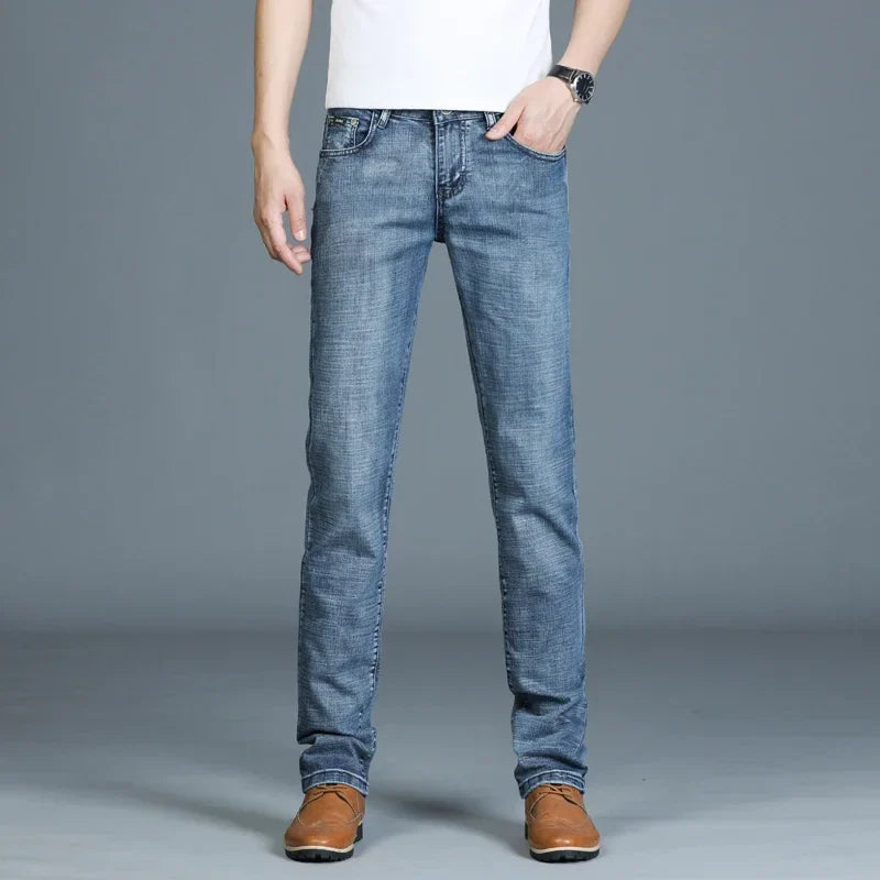 Casual & Stylish Men's Classic Straight Fit Ripped Denim Jeans
