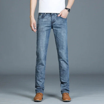 Casual & Stylish Men's Classic Straight Fit Ripped Denim Jeans