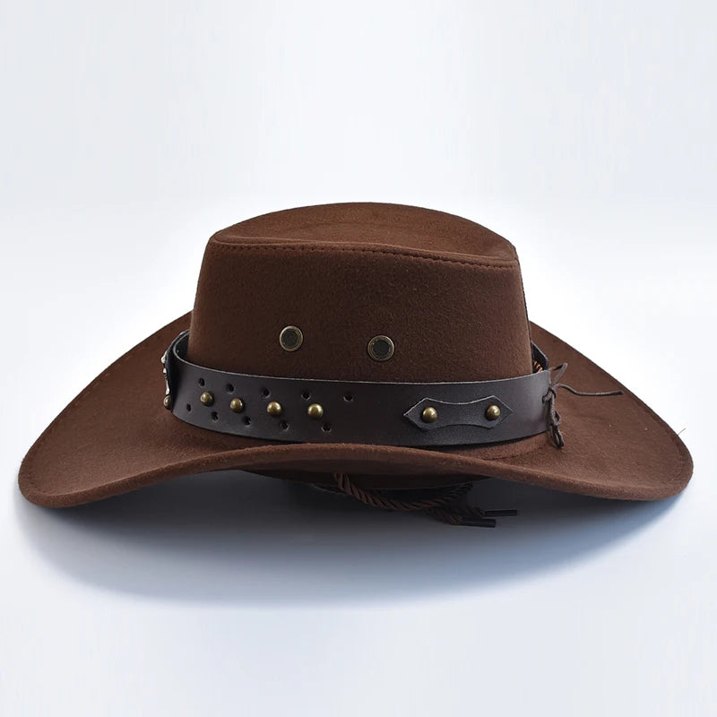Vintage Artificial Suede Western Cowboy Jazz Hat