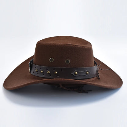 Vintage Artificial Suede Western Cowboy Jazz Hat