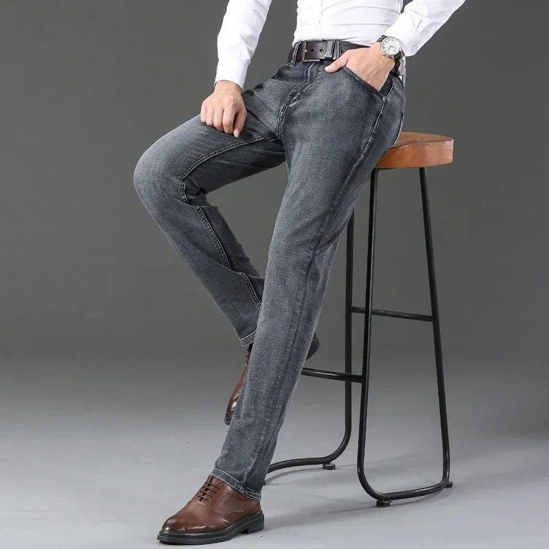 Casual & Stylish Men's Classic Straight Fit Ripped Denim Jeans