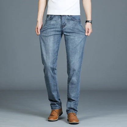 Casual & Stylish Men's Classic Straight Fit Ripped Denim Jeans