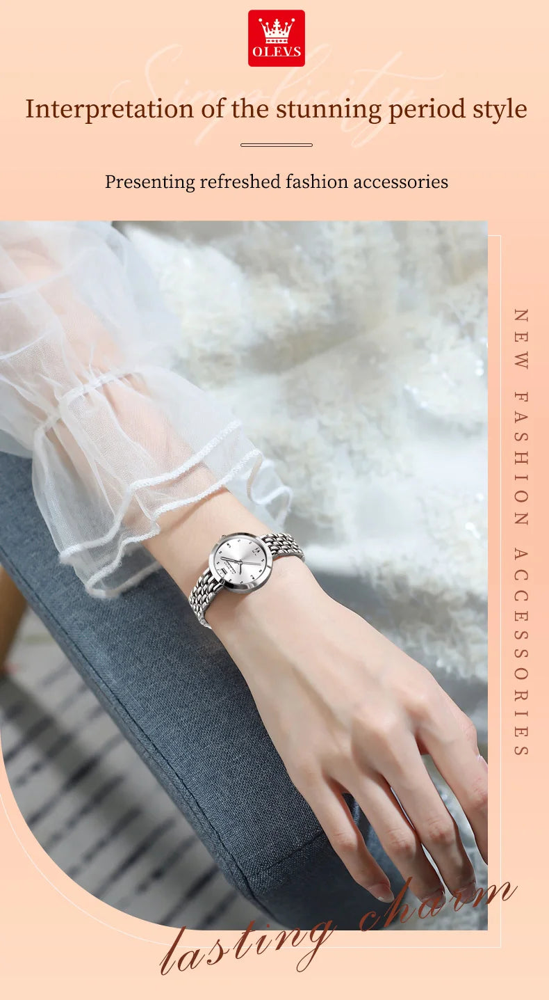 Elegant Waterproof Quartz Timepiece Luxury Gold Women's Watch