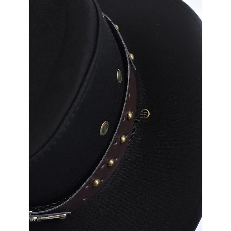 Vintage Artificial Suede Western Cowboy Jazz Hat