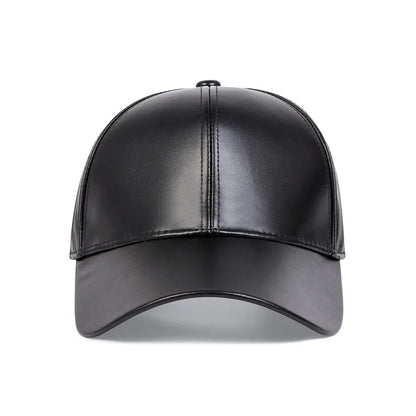 PU Leather Duckbill Baseball Cap