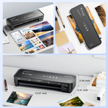 Jam-Free, Easy Use for Home & Office Bonsaii 9" Thermal Laminator