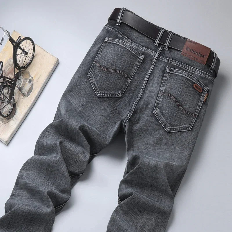 Casual & Stylish Men's Classic Straight Fit Ripped Denim Jeans