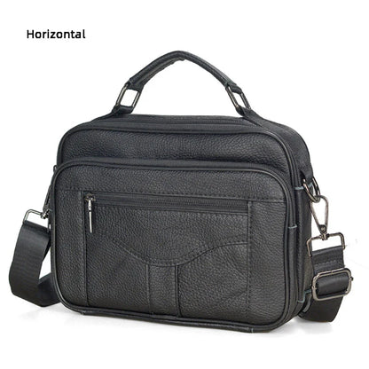 Genuine  Leather Messenger Bag for Business & iPad Tote