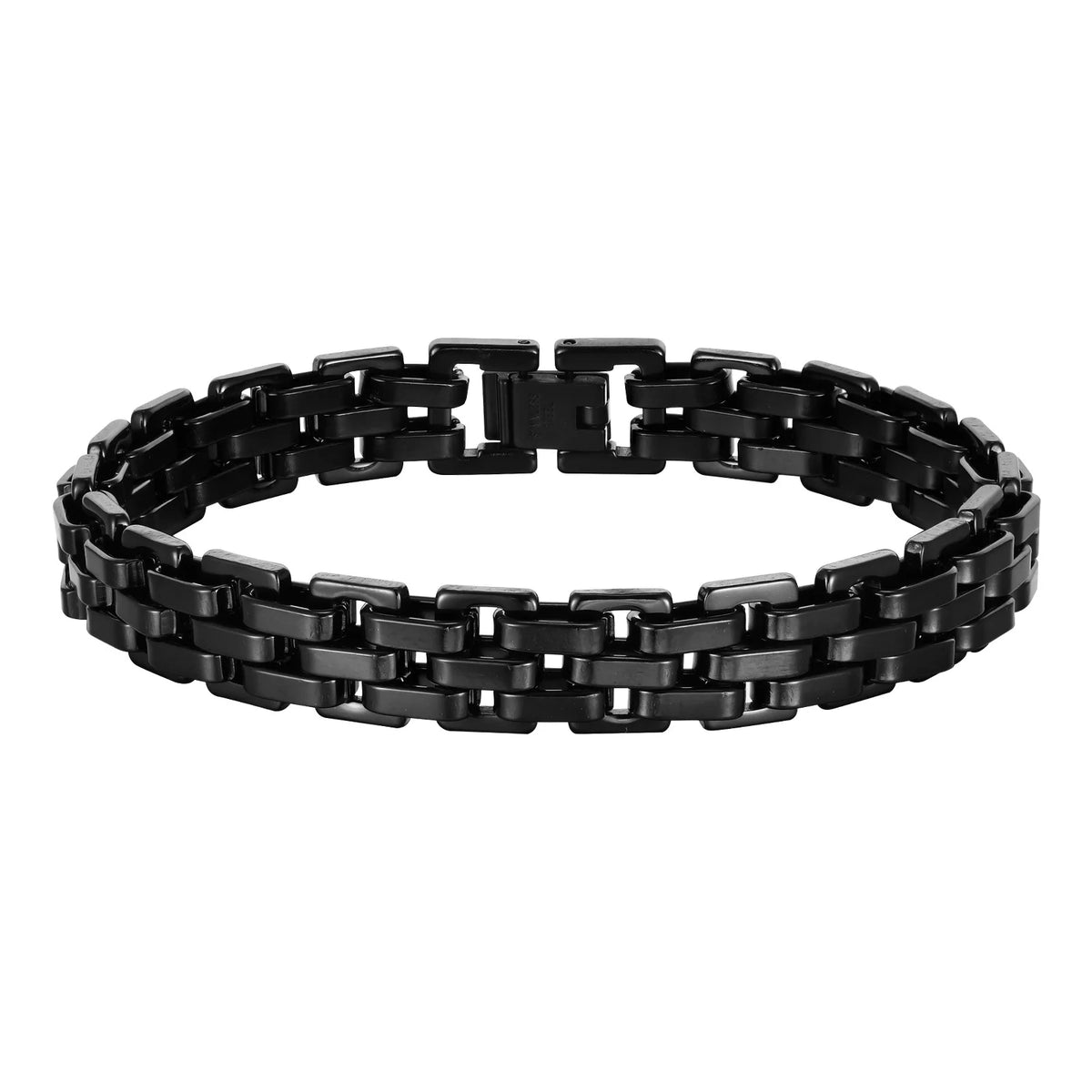 Men's 11mm Stainless Steel Link Bracelet – Bold, Refined & Durable