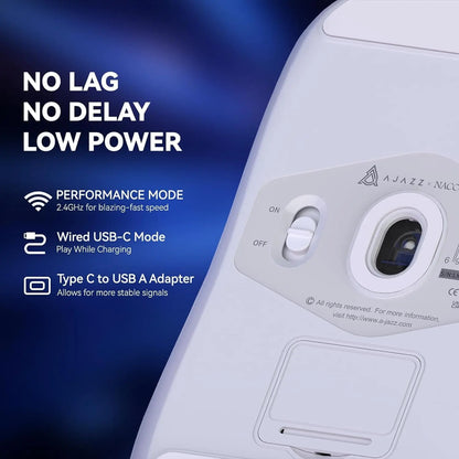 A.JAZZ AJ139 G Pro 4K Wireless Gaming Mouse Ultra-Lightweight 59g with Dual Mode-Wired/2.4Ghz Receiver up to 26K DPI,Ergonomic