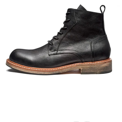 Vintage Designer Ankle Handmade Men’s Leather Boots