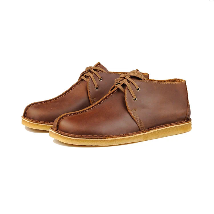 Retro Cowhide Casual Walkers Genuine Leather Men's Desert Boots