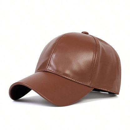 PU Leather Duckbill Baseball Cap
