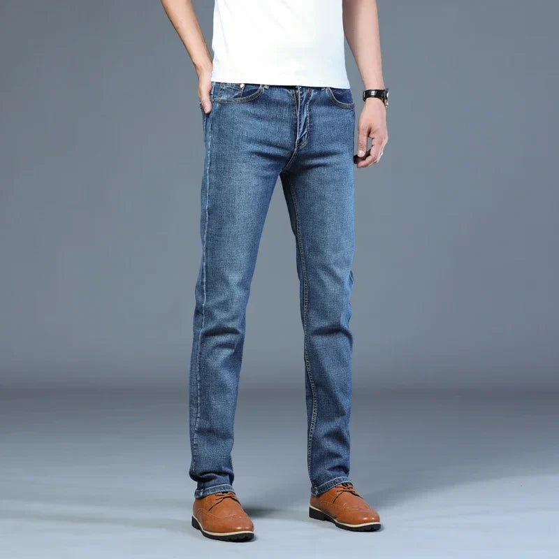 Casual & Stylish Men's Classic Straight Fit Ripped Denim Jeans