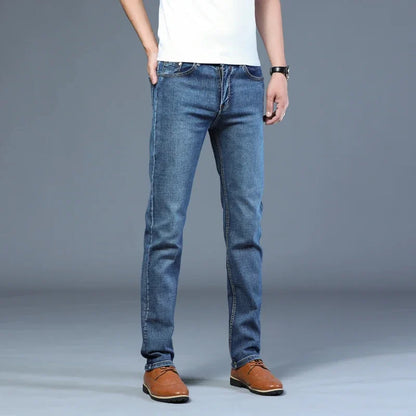 Casual & Stylish Men's Classic Straight Fit Ripped Denim Jeans