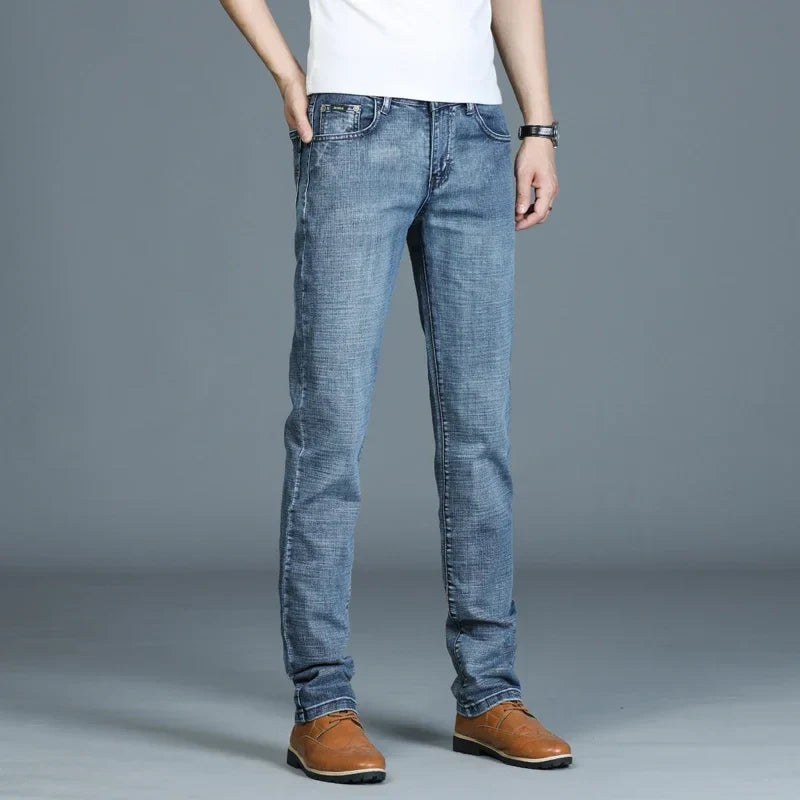 Casual & Stylish Men's Classic Straight Fit Ripped Denim Jeans