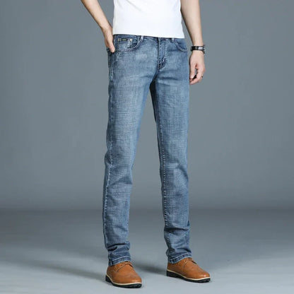 Casual & Stylish Men's Classic Straight Fit Ripped Denim Jeans