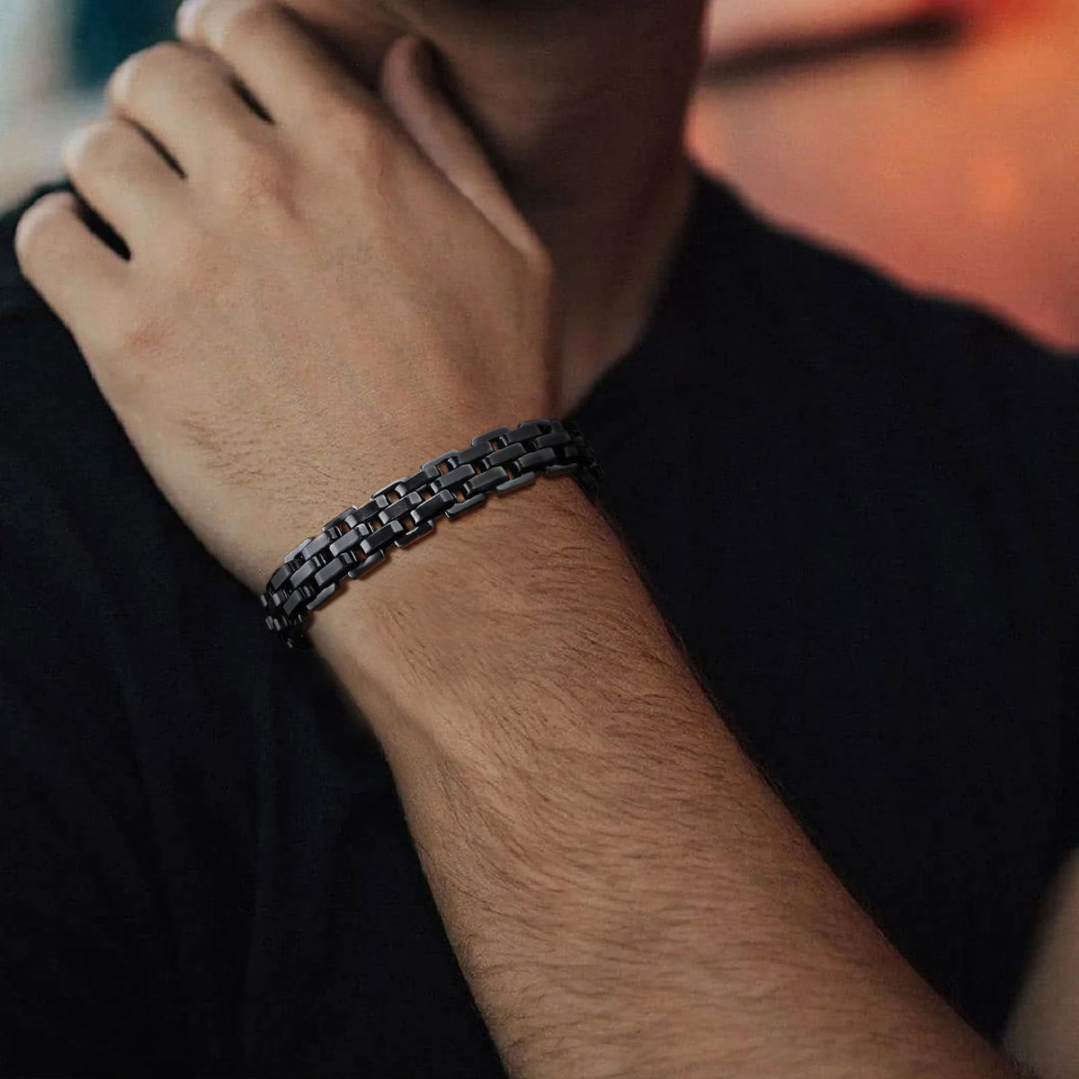 Men's 11mm Stainless Steel Link Bracelet – Bold, Refined & Durable