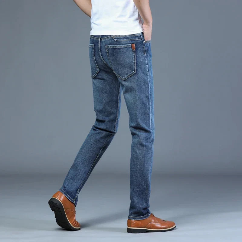 Casual & Stylish Men's Classic Straight Fit Ripped Denim Jeans