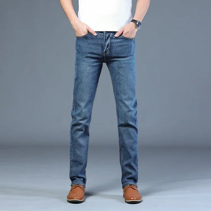 Casual & Stylish Men's Classic Straight Fit Ripped Denim Jeans