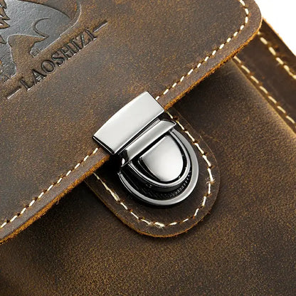 Men's Genuine Leather Crossbody Multi-Functional Belt & Waist Bag