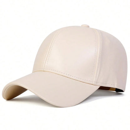 PU Leather Duckbill Baseball Cap
