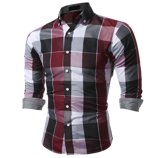 Long Sleeve Stylish Outdoor Striped Designer Men’s Shirt