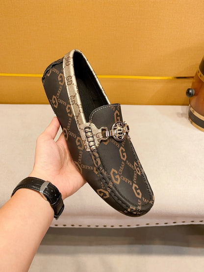 Soft Sole Business  Italian Designer Leather Loafers Shoes for Men