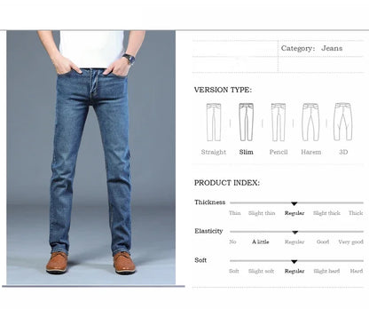 Casual & Stylish Men's Classic Straight Fit Ripped Denim Jeans