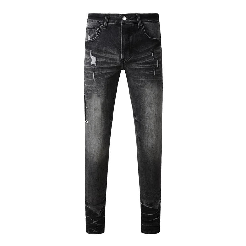 Streetwear Low Rise Trendy Slim-Fit Denim Jeans