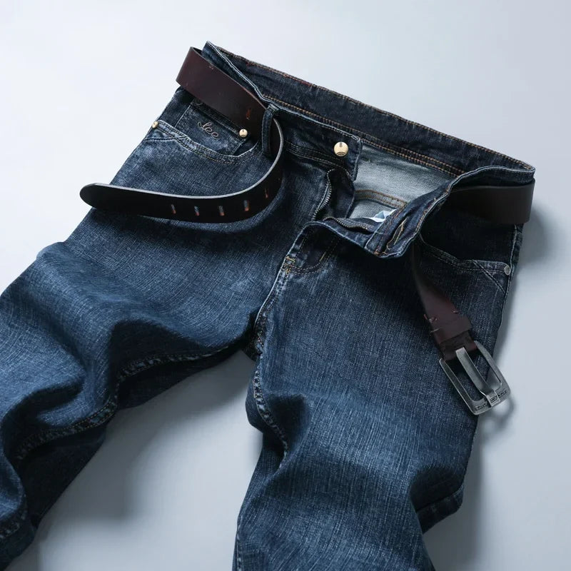 Casual & Stylish Men's Classic Straight Fit Ripped Denim Jeans
