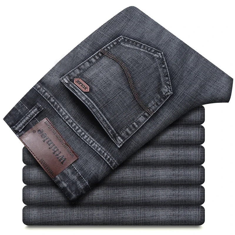 Casual & Stylish Men's Classic Straight Fit Ripped Denim Jeans