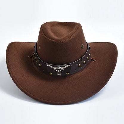 Vintage Artificial Suede Western Cowboy Jazz Hat