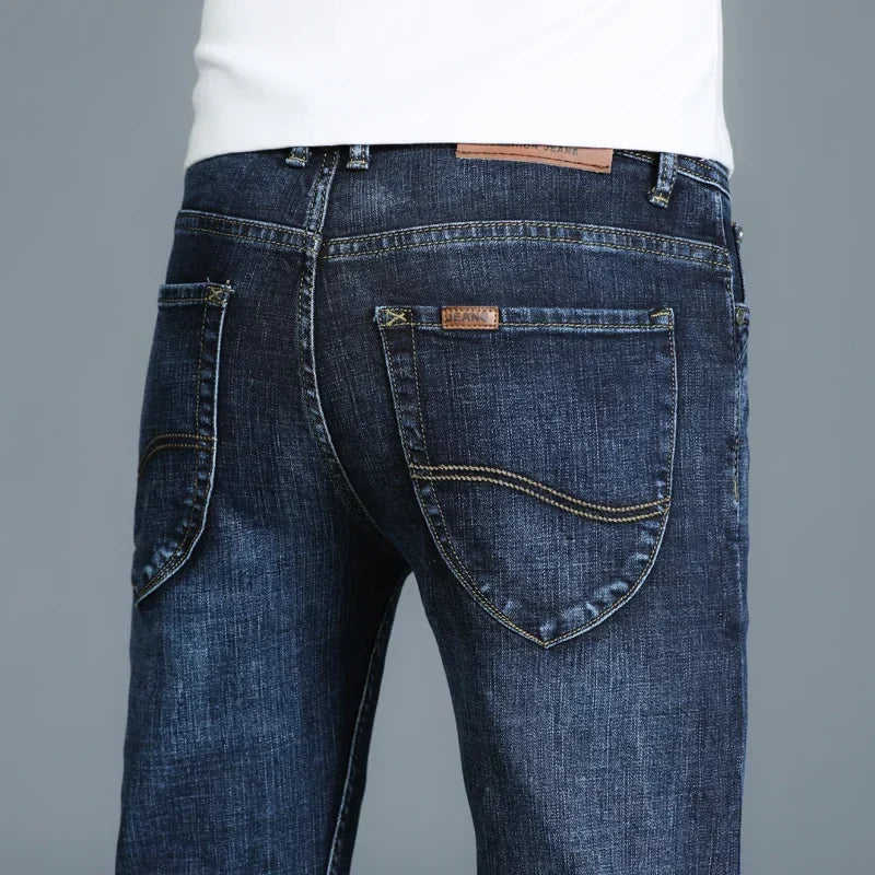 Casual & Stylish Men's Classic Straight Fit Ripped Denim Jeans
