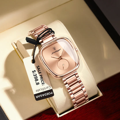 Waterproof Stainless Steel Elegant Luxury Women's Quartz Watch